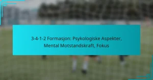 3-4-1-2 Formasjon: Psykologiske Aspekter, Mental Motstandskraft, Fokus